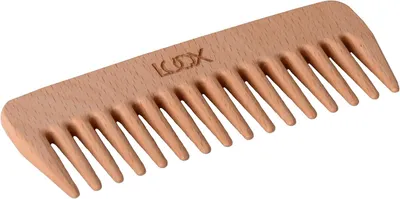 Produktbild von Langer Holzkamm für Frisuren, Locken, Strähnen und Afro-Haar, Fingerstyler