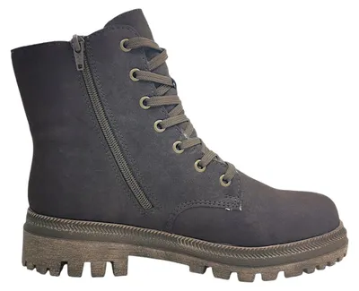 Imagen del producto de Zapatos de mujer Rieker modelo Y762225, botines con cordones, color marrón, para uso casual