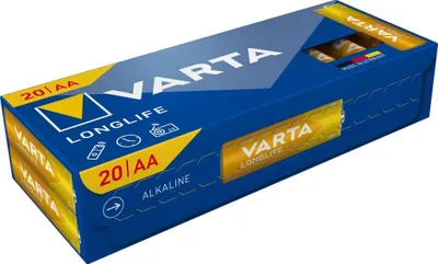 Produktbild von VARTA Longlife Alkaline-AA-Batterien LR06, 20er-Packung