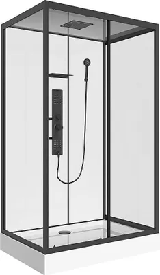 Produktbild von Rechteckige Hydromassage-Duschkabine - Beidseitiger Einbau - B 110 x T 80 x H 215 cm - SULIPA