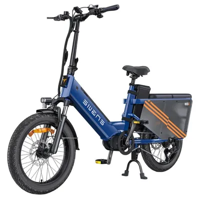Image de Vélo Électrique LE20 EU - Pneus 20 Pouces 250W Moteur 48V19.2AH Cellule Unique Batterie Freins Hydrauliques - Bleu