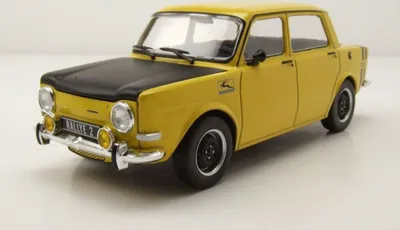 Obrázok produktu pre Simca 1000 Rallye 2 1970 žltý čierny model auta 1:24 Whitebox