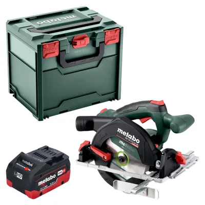 Zdjęcie produktu dla Metabo KS 18 LTX 57 BL Akumulatorowa pilarka tarczowa 18 V 57 mm + 1x akumulator LiHD 5,5 Ah + metabox - bez ładowarki