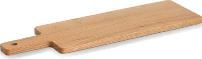 Produktbild von ZELLER 25681 Schneide-/ Servierbrett mit Griff, Eiche, ca. 50,8 x 15,3 x 1,5 cm