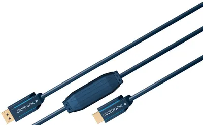 Produktbild von clicktronic Aktives DisplayPort/HDMI Adapterkabel 4K/60Hz 10 m (1er Faltschachtel)