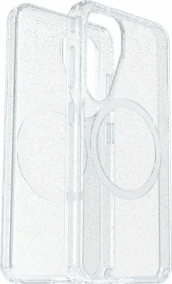 Produktbild von OtterBox Symmetry Series Clear Hülle für Samsung Galaxy S25 Smartphone - Stardust 3.0 (Transparent) - Sturzsicher - Polycarbonat, Thermoplastisches Elastomer, Plastik - Kann drahtlos geladen werden