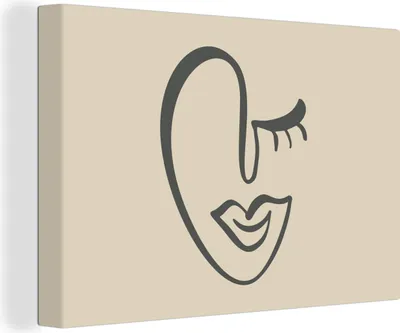 Zdjęcie produktu dla OneMillionCanvasses® - Obrazy na płótnie - 140x90 cm, Kobieta - Usta - Abstrakcja, Dekoracja ścienna - Zdjęcie na płótnie - Obraz na drewnianej ramie