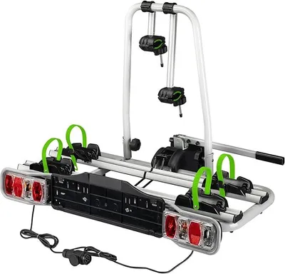 Produktbild von Fahrrad Heckträger für 2 Fahrräder, Heckklappenträger bis 60 kg, Fahrradträger Anhängerkupplung klappbar, Fahrrad Träger mit Diebstahlschutz