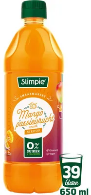 Produktbild von Slimpie Mango Passievrucht Fruchtaufstrich 650g – vegan, glutenfrei, exotisch