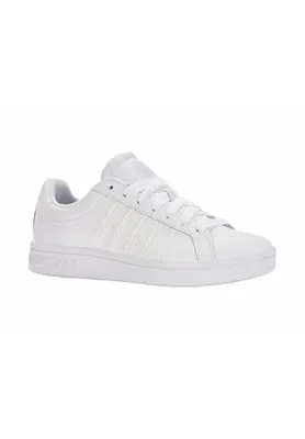 Produktbild von K-Swiss Court Tiebreak Damenschuhe sportlicher Schnürer Weiß Freizeit, Schuhgröße:EUR 42 | UK 8