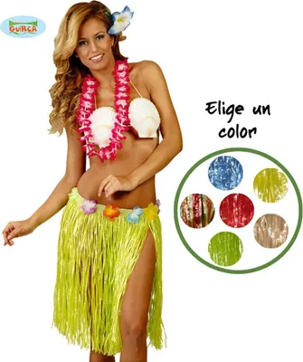 Produktbild von Hawaii Rock mit Blumen für Damen ca. 45 cm