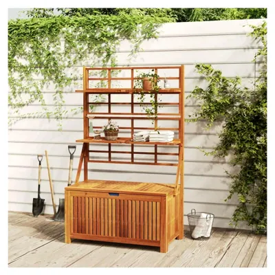 Produktbild von Gartentruhe mit Rankgitter 99 x 50 x 160 cm (L x B x H)
