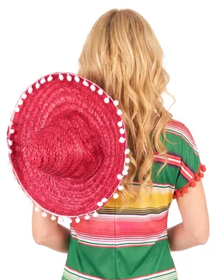Produktbild von Sombrero Mexiko Hut pink - Einheitsgröße, KI-generiertes Bild