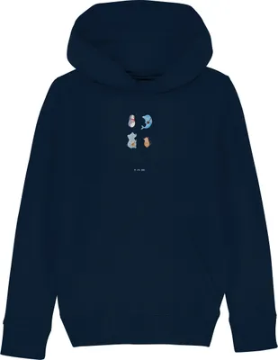 Produktbild von Mr. & Mrs. Panda Kinderpullover Big Band 9-11 Jahre (134/146) - French Navy - Geschenk, Triangel, Kinderbekleidung, Lustige Sprüche, Hund, Maus, Musik, Elefant, Hoodie