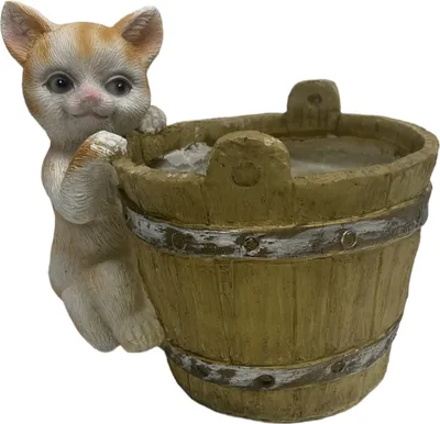Obrázok produktu pre Kvetinová mačka 19 x 18 cm - béžová/sivá