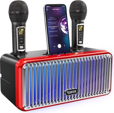 Immagine prodotto di Set karaoke per adulti con 2 microfoni wireless
