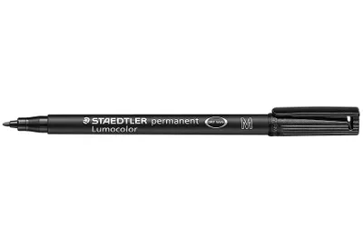 Zdjęcie produktu dla STAEDTLER Feinschreiber (Verkaufseinheit: 10) UniVerkaufseinheitrsalstift Lumocolor permanent, schwarz 661187 4007817310748