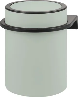 Produktbild von bremermann Kosmetikeimer SAVONA inkl. Wandhalterung 5,5 Liter Kunststoff salbei