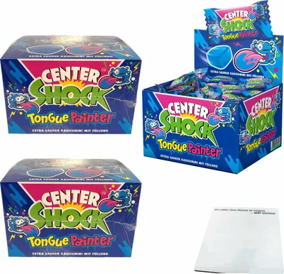 Produktbild von Center Shock Zungenmaler Sauer 100 Stück 3er Pack (3x400g Packung) + usy Block