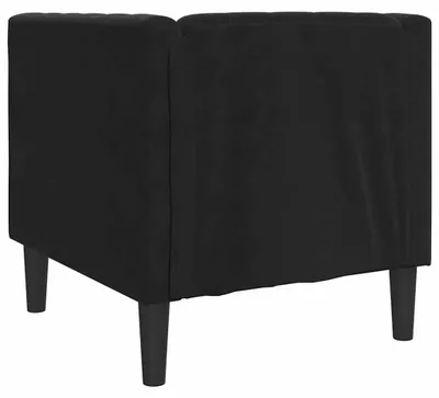 Produktbild von vidaXL Chesterfield-Sessel Schwarz Samt