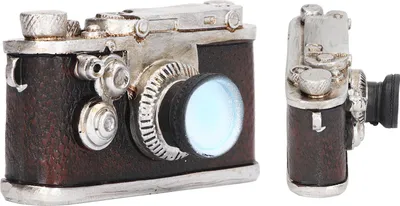 Productafbeelding van Miniatuurcamera in de schaal 1:6, schattig vintage-design, draagbaar, gemaakt van kunsthars, geschikt als decoratie voor poppenhuizen, speelgoed als verjaardagscadeau