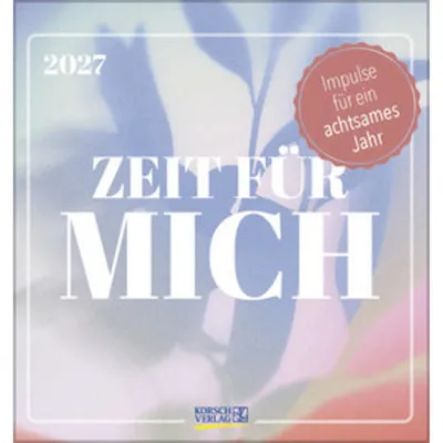 Produktbild von Korsch Postkartenkalender Zeit für mich 2027, 17 x 16 cm, zum Aufstellen, mit Postkartenfunktion