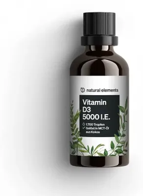 Produktbild von Vitamin D3 5000 I.E. Tropfen - 50 ml_für 12 Monate / none