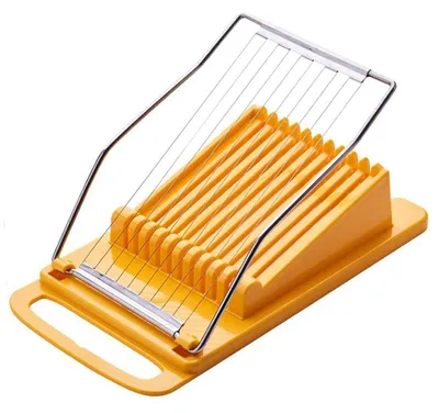 Lunchvleesschneider, Eierschneider, 10 Scheiben, Gelb