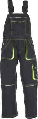 Produktbild von Planam Kinder-Latzhose zweifarbig Gr. 134/140 anthrazit/gelb