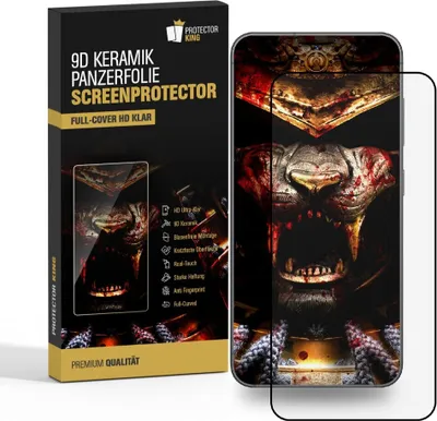 Produktbild von 3x 9D Keramik für Samsung Galaxy S23 Plus FULL-COVER Panzerfolie Displayschutz Panzerschutz Schutzfolie Displayfolie Folie ANTI-SHOK ANTI-BRUCH-ANTI-STOß
