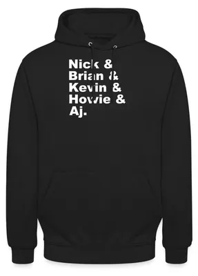 Produktbild von Spreadshirt Boyband Fanartikel 90er Uni Hoodie, M, Schwarz