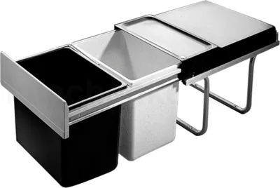 Produktbild von Hailo Abfallsammler 3640001 TR Swing A Raumspar-Tandem 2x 18 Liter