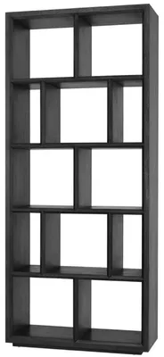 Produktbild von Casa Padrino Luxus Regalschrank / Wohnzimmerschrank Schwarz 100 x 40 x H. 230 cm - Wohnzimmermöbel