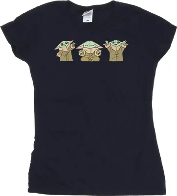Produktbild von Star Wars - "The Mandalorian" T-Shirt für Damen BI43455 (L) (Marineblau)