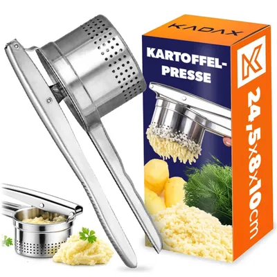 Obrázek produktu pro KADAX kuchyňský sklad "Malva", nerezová škrabka na brambory na kaši