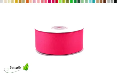 Produktbild von 25m Rolle Ripsband 38mm, Farbauswahl:fuchsia / pink 187