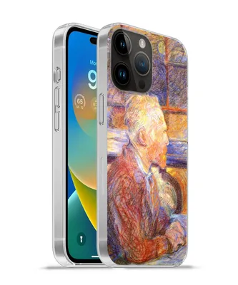 Produktbild von MuchoWow® Handyhülle Schutzhülle Hülle für Apple iPhone 14 Pro - Softcase Porträt von Henri de Toulouse-Lautrec - Vincent van Gogh Silikon Softcase Handy Hülle - Umschlag