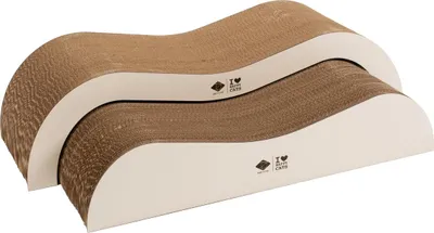 Immagine prodotto di D&D Tiragraffi e lettino I Love Happy Cats "Archie" in cartone marrone/beige