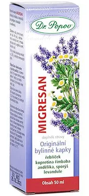 Obrázok produktu pre Bylinné kvapky - Migresan - 50ml