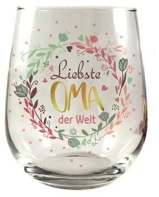 Produktbild von Whiskyglas, Wasserglas oder auch Weinglas mit Spruch - Beste Oma der Welt- GK
