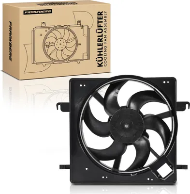 Productafbeelding van Frankberg 1x Motorradiator enkele ventilator