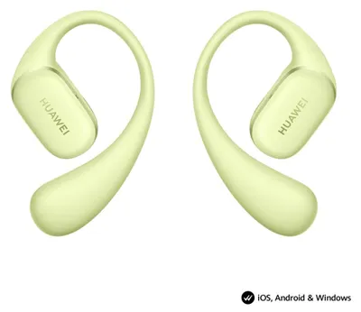Zdjęcie produktu dla Huawei FreeArc, Przewodowy i Bezprzewodowy, Połączenia/muzyka, 8,9 g, Zestaw słuchawkowy, Zielony