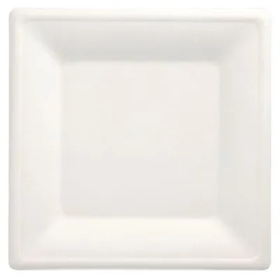 Produktbild von Teller, Zuckerrohr "pure" eckig 26 cm x 26 cm weiss