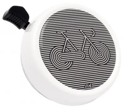 Produktbild von Liix Fahrradklingel Big Colour Bell , Stripe Bike - Weiß