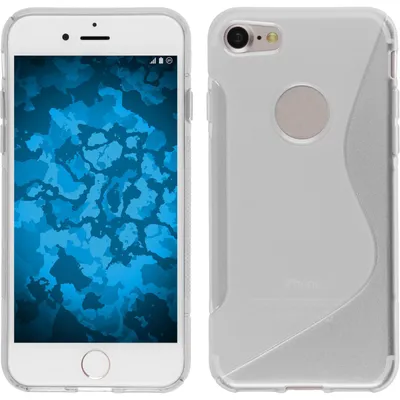 Produktbild von PhoneNatic Case kompatibel mit Apple iPhone 8 - clear Silikon Hülle S-Style Cover