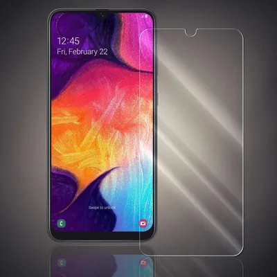 Produktbild von Panzer Folie für Samsung Galaxy A50 Echt Glas Displayschutzfolie Transparent Glasfolie 9H Härtegrad Schutzglasfolie