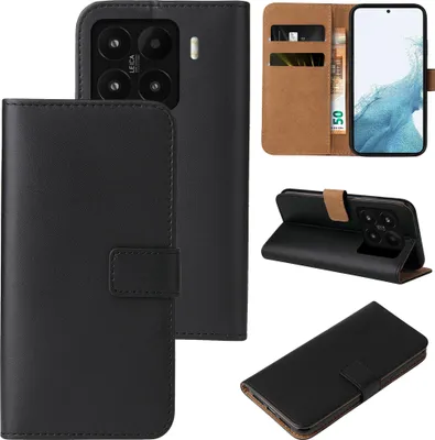 Produktbild von Handyhülle für Xiaomi 15 Klapphülle Bookcase Flip Cover Hülle Handy Tasche Etui Farbe: Schwarz