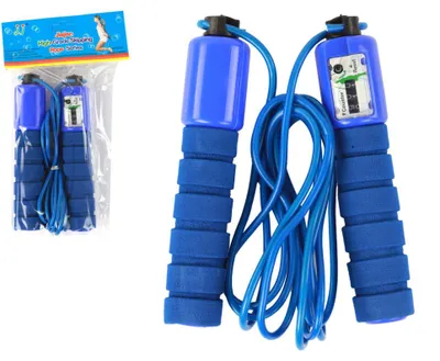 Produktbild von Leantoys Blaues Springseil mit Zähler 280 cm Fitnesseinstellung