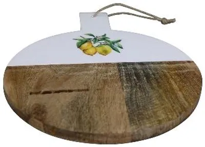 Produktbild von Schneide Brett Citron, Mango Holz, 36,5x28x1,5 cm
