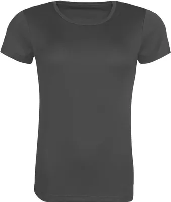 Produktbild von Just Cool JC205 | WomenŽs Recycled Cool T-Shirt Hergestellt aus 6 Plastikflasc - Farbe: Charcoal (Solid) - Größe: XS